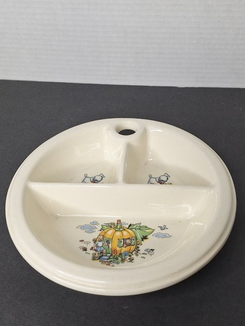 Vintage  Baby Food Warming Bowl Divided Dish - Picture 6 of 12